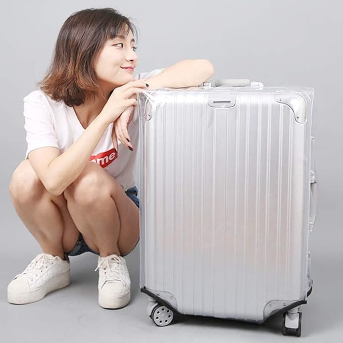 0.4mm Thick Transparent PVC Luggage Protector Cover Set, Waterproof TSA - Image 9