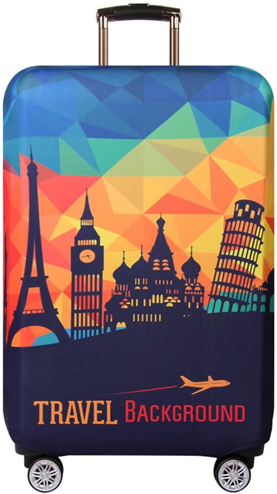 MosaiRudo Thicker Luggage Cover Elastic Suitcase Cover Protector Fits 18-32 by MosaiRudo