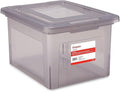 STAPLES Hanging File Folder Box, Storage Bin Organizer, Snap Lid, Letter & by Staples