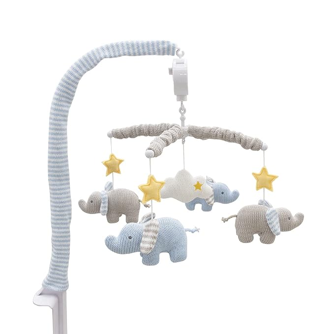 Mason Elephant Textiles Musical Mobile by LIVINGTEXTILES