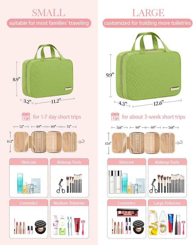 HOTOR Travel Toiletry Bag w/Hanging Hook - Image 3