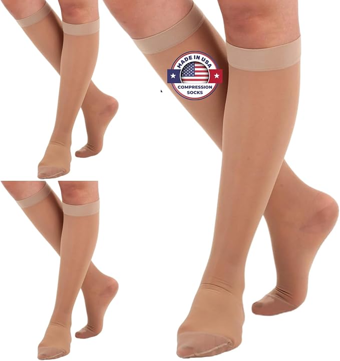Made in USA - Sheer Compression Stockings by AbsoluteSupportCompressionSocks