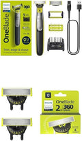 Bundle of Philips Norelco OneBlade 360 Face & Body Hybrid Electric Trimmer and by PhilipsNorelco