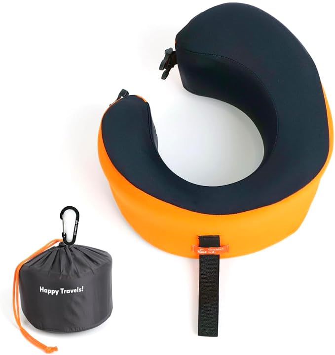 C CUSHION LAB Travel Pillow, Award-Winning Patented Ergonomic Design by CUSHIONLAB