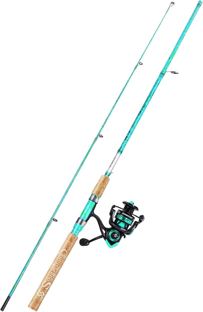 Sougayilang Fishing Rod and Reel Combo, 2-Piece 5-Foot 6-Inch Graphite & by Sougayilang