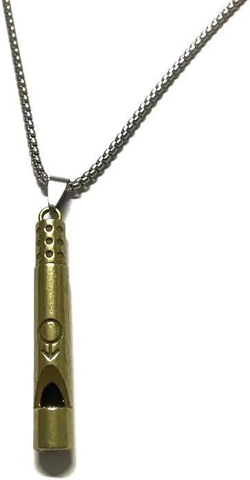 Emergency Survival Whistle Pendant Necklace by PikaLF