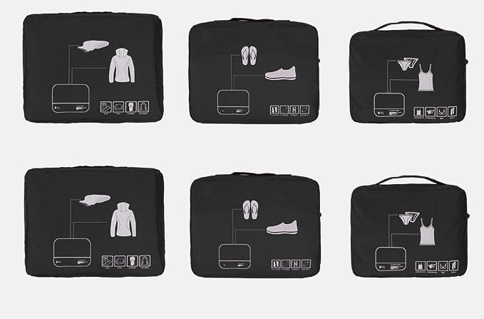 Packing Cubes Set Travel Luggage Organizers Suitcase Lightweight Accessories - Image 3