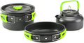 aiGear Camping Cookware Mess Kit, Non-Stick Camping Pan Pot Kettle, Lightweight by aiGear