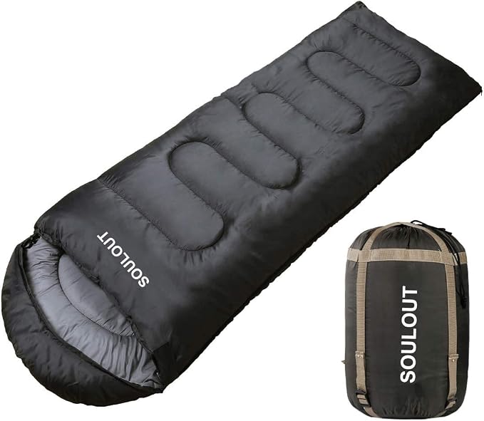 3-4 Season Portable Waterproof Envelope Sleeping Bag by SOULOUT