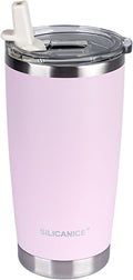 Light Pink 20 oz Stainless Steel Vacuum Insulated Tumbler by Patent-pendingstraw1secondoff1secondon3-secondclean