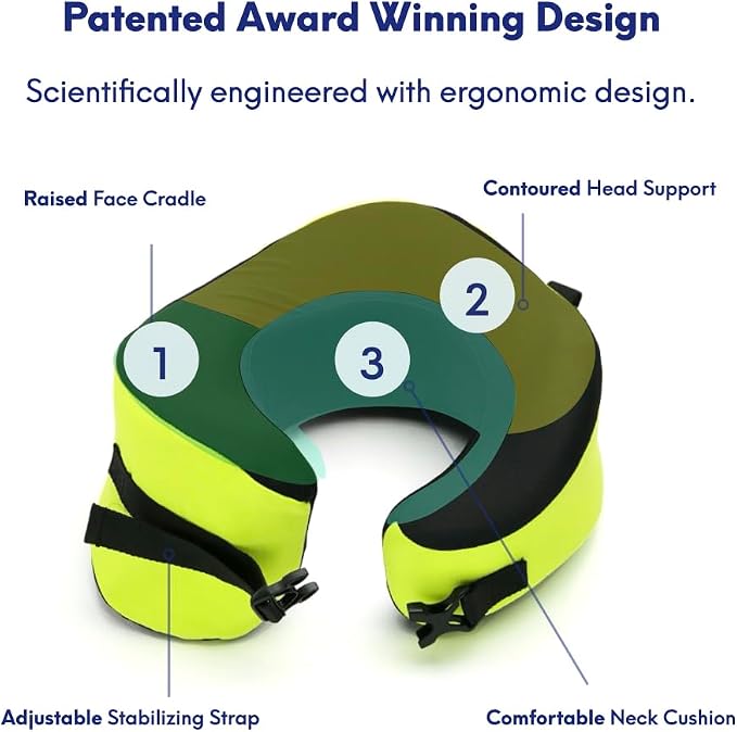 C CUSHION LAB Travel Pillow, Award-Winning Patented Ergonomic Design - Image 4