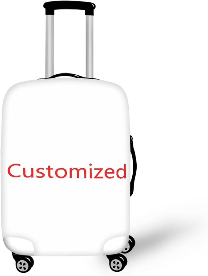 Customized Travel Luggage Covers Anti Scratch Thick Personalized Suitcase Case by Dremagia