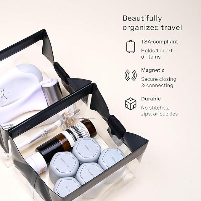 Cadence Parcel - Clear Kit - Durable and Leak-Resistant Travel Toiletry Kit - - Image 3