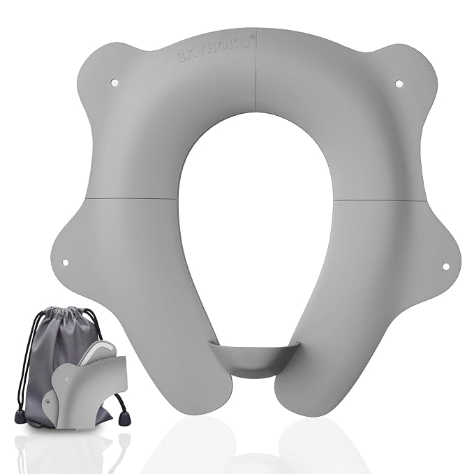 SKYROKU Foldable Kids Toilet Seat – Portable & Anti-Slip Travel Potty Training by SKYROKU