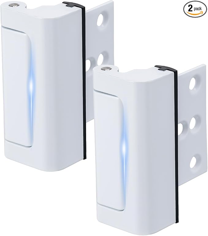 2 Pack Home Security Door Lock, Childproof Door Reinforcement Lock, by Unknown