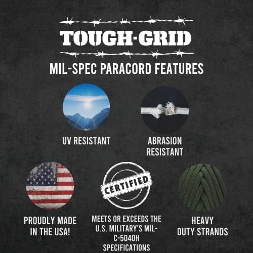 TOUGH-GRID 750 Paracord Rope Nylon Parachute Cord, Made in USA Survival Kit - Image 4