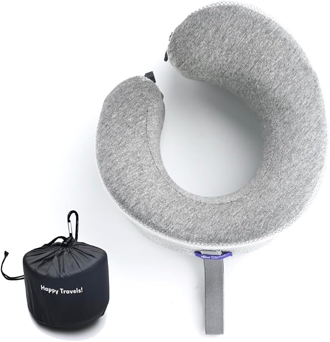 C CUSHION LAB Travel Pillow, Award-Winning Patented Ergonomic Design by CUSHIONLAB