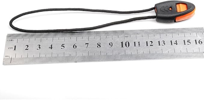 5 Pack Zipper Pull Whistles, Loud Emergency Survival Whistle - Image 2