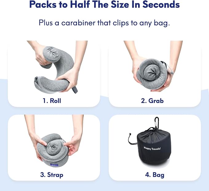 C CUSHION LAB Travel Pillow, Award-Winning Patented Ergonomic Design - Image 7