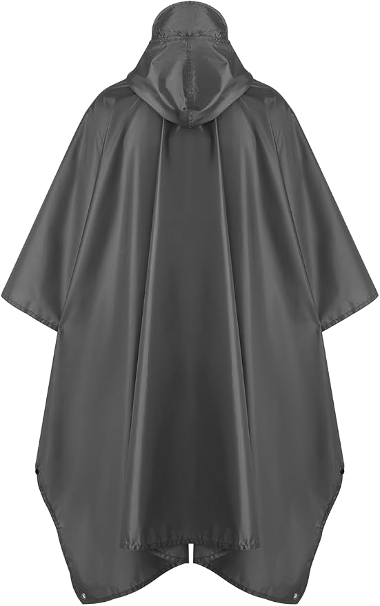 salamra Hooded Rain Poncho Waterproof Raincoat Jacket - Image 7