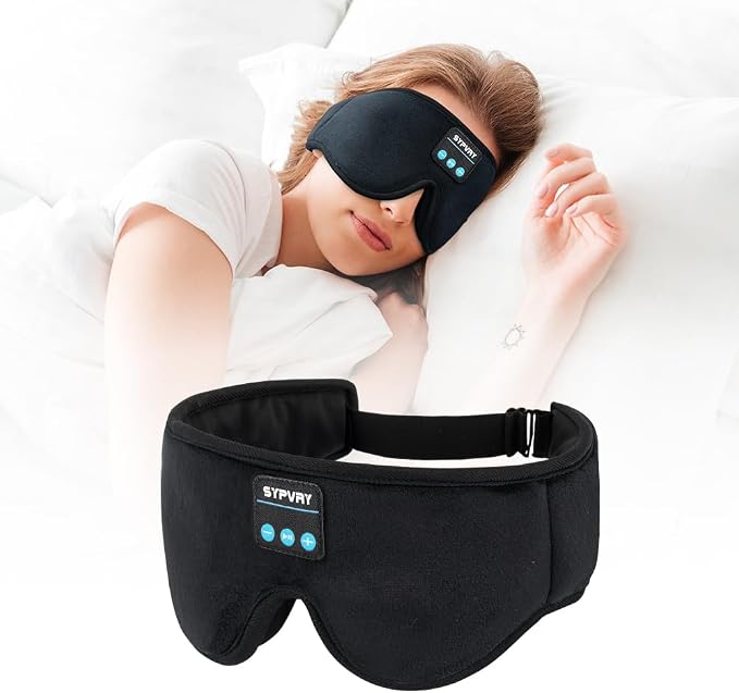 Bluetooth Sleep Mask Wireless Headphones 3D Bluetooth Eye Mask by SYPVRY