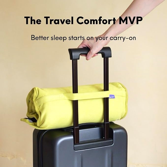 Cushion Lab Travel Deep Sleep Pillow – Compact Memory Foam Neck Pillow - Image 8