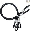 4 pcs 20 inch 5mm Thickness Galvanized Steel Wire Rope Lanyard Cable Tether by Bytiyar