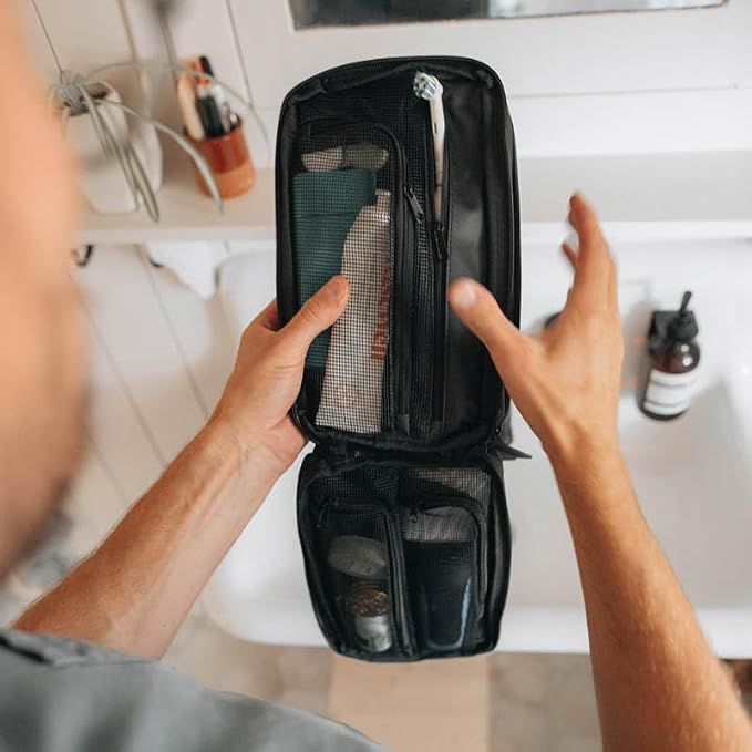 Gravel Hanging Toiletry Bag – Compact, Water-Resistant Travel Dopp Kit - Image 5