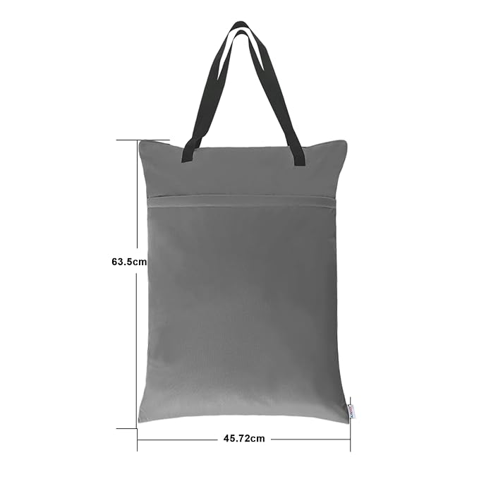 ALVABABY 2 Pack Large Wet Dry Bag Waterproof Hanging Cloth Diaper - Image 6