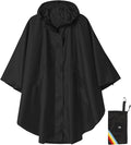 SaphiRose Unisex Rain Poncho Hooded Waterproof Raincoat by SaphiRose