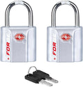 TSA Approved Luggage Locks, Ultra-Secure Dimple Key Travel Locks by Forge