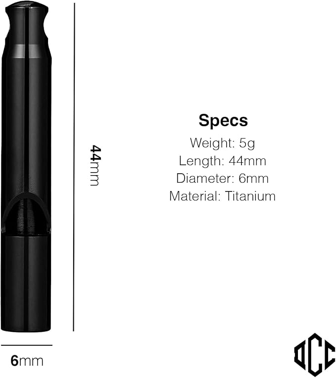 DAILYCARRYCO. Titanium Whistle for Emergency, Camping & Hiking Whistle - Image 4