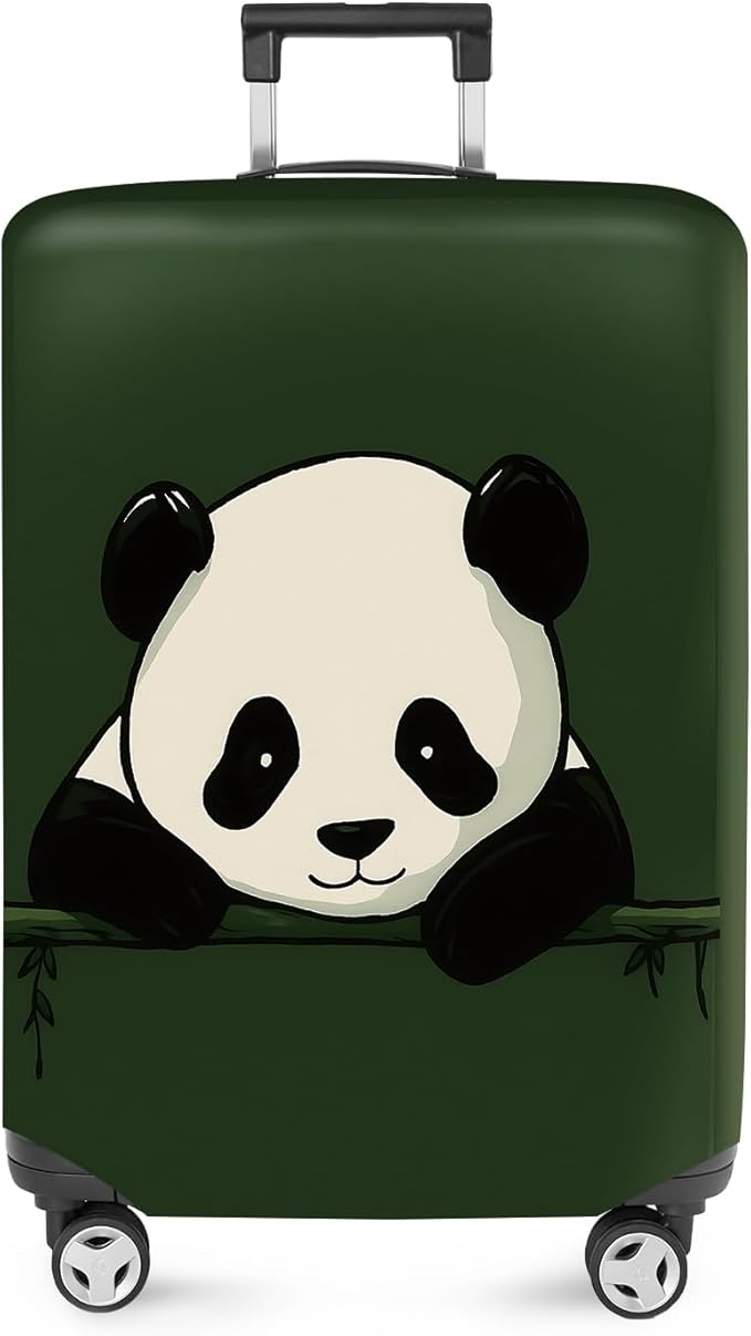 ANNA QUEEN Panda Luggage Cover, Cute Panda Design Suitcase Protector, by ANNAQUEEN