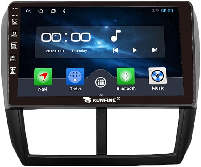 Kunfine Car Android Navigation Stereo GPS Radio Reverse Camera Display 9" IPS by KUNFINE