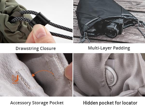 PGYTECH OneGo Small Camera Bag, Cute Drawstring Camera Pouch Handbag Compatible - Image 5