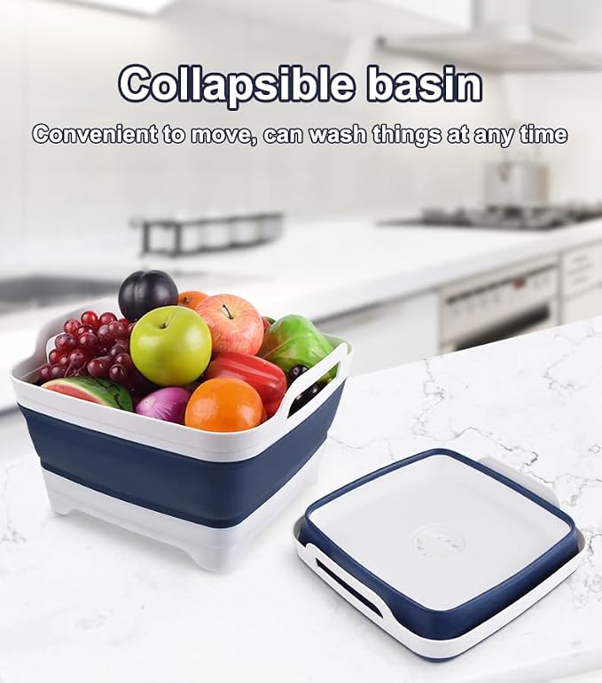 Collapsible Wash Basin 9L, Foldable Dish Tub - Image 9