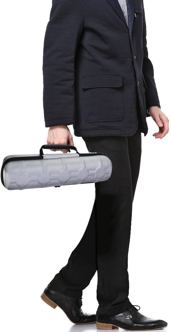 Juntan 5 Slots Hard Watch Travel Case, Portable Nylon Travel Watch Roll Case - Image 5