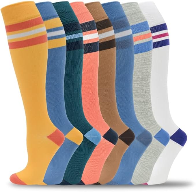 fenglaoda 8 Pairs Compression Socks by fenglaoda