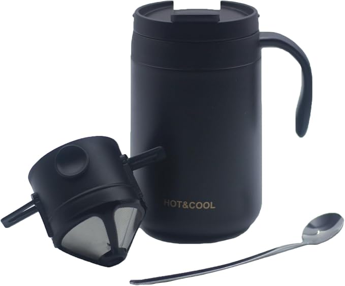 Portable 16oz Pour Over Coffee Maker by TacoMynxify