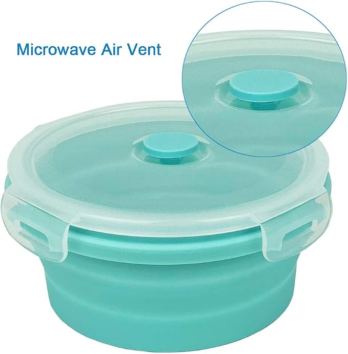 CARTINTS Small Collapsible Bowl Silicone Food Storage Containers Collapsible - Image 6