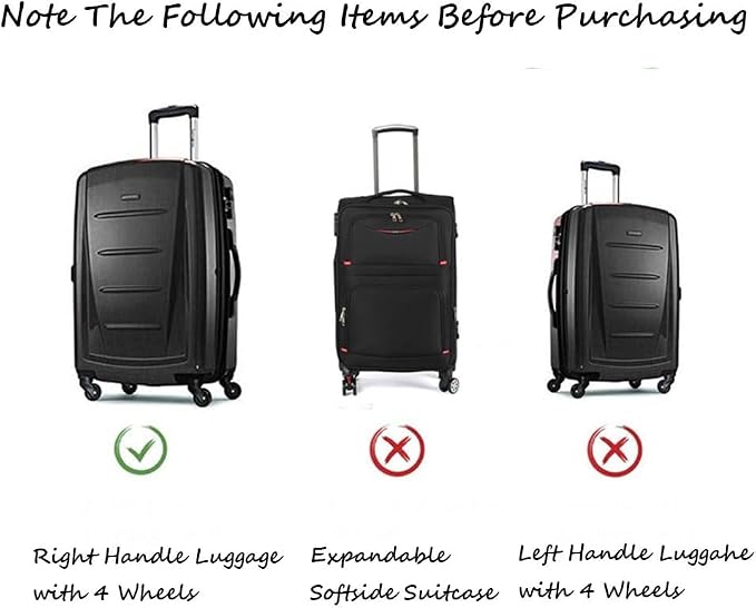 30-inch Luggage Cover Protector Clear PVC Waterproof Suitcase Covers, Travel - Image 7