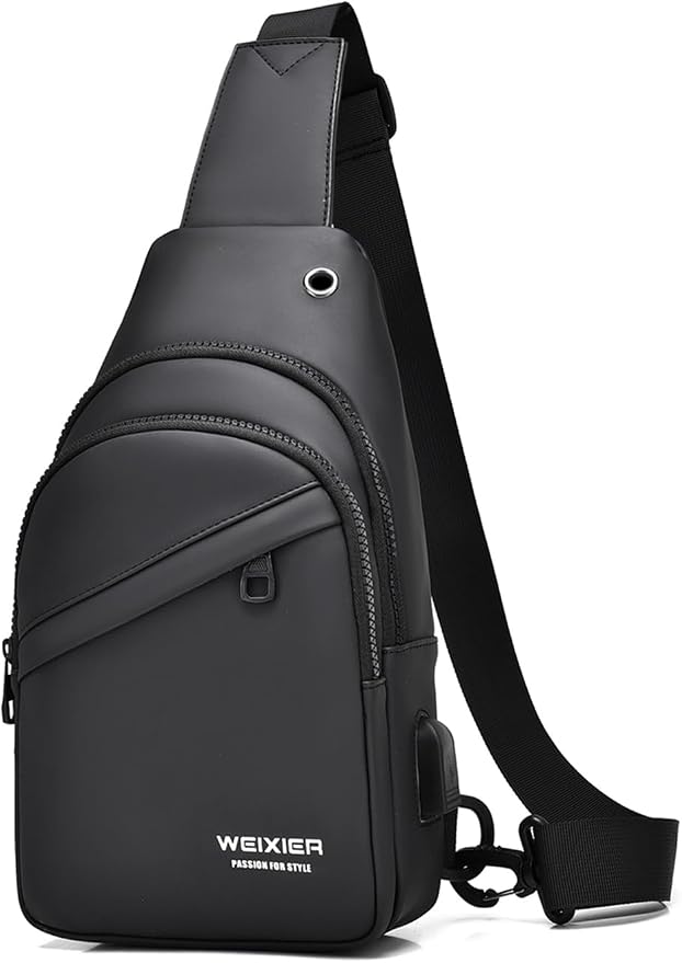 Waterproof Sling Bags Mens Shoulder Crossbody Backpack by Hjkiopc