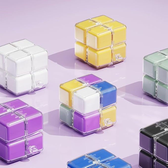 Travel Pill Organizer, Magnetic Cube Cute Pill Box, Pill Compact - Image 6