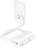 TESSAN USB Charging Station PD 30W, Flat Plug USB C Charger Blocks by TESSAN