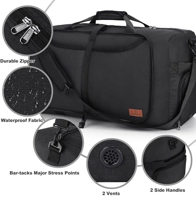 100L Duffle Bag for Travel, Extra Large Foldable Waterproof Travel Duffel Bags - Image 6