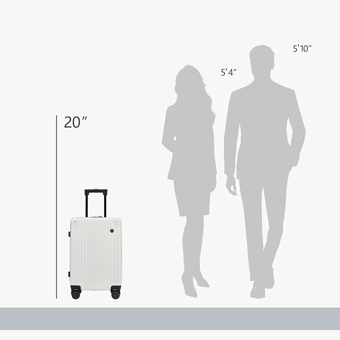20 Inch Carry on Luggage, Airline Approved 22x14x9 Hard Shell Carry on Suitcase - Image 5