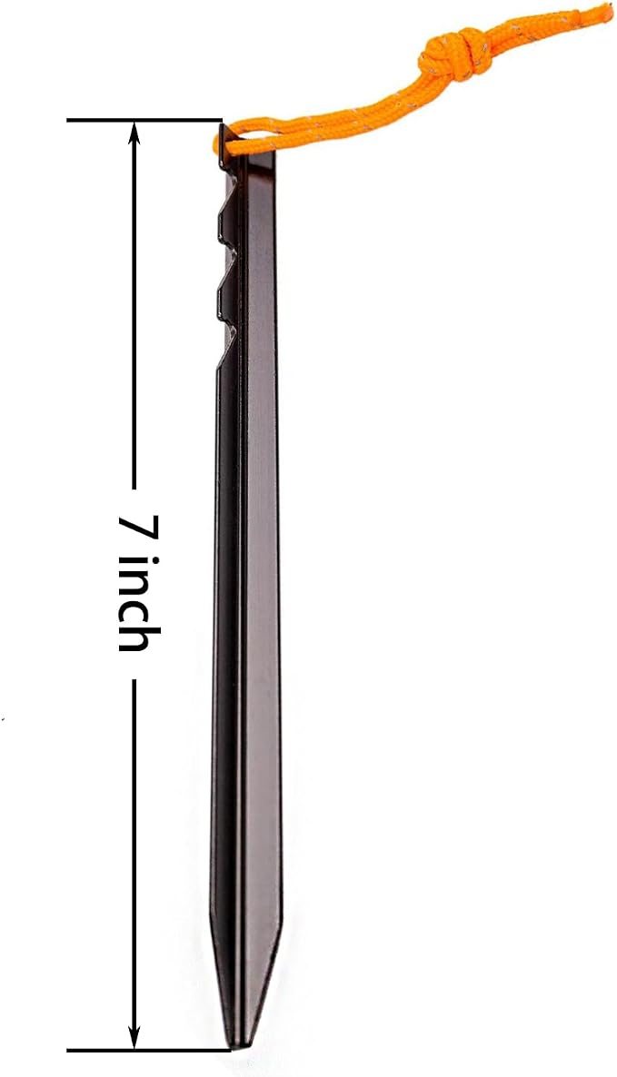 Aluminum Alloy Tent Stakes Pegs, Lightweight Metal Stakes Pegs - Image 3