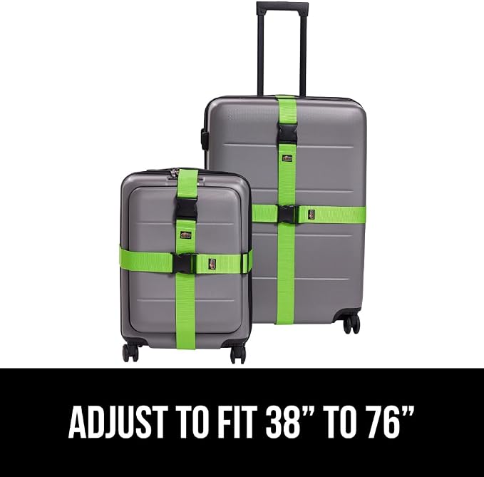 GORILLA GRIP Heavy Duty 4 Pack Adjustable Luggage Straps - Image 8