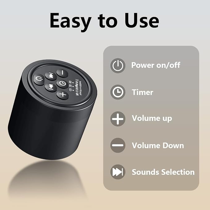 Portable Sound Machine Mini White Noise Machine - Image 6