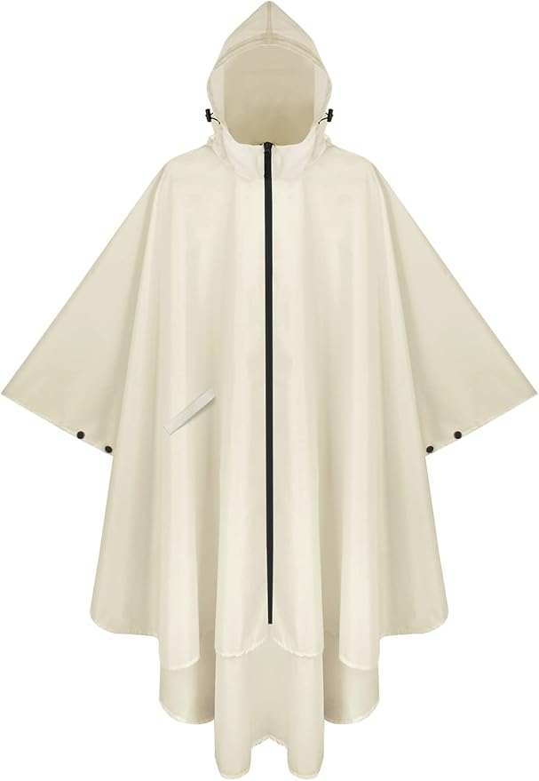 PTEROMY Hooded Rain Poncho for Adult by PTEROMY